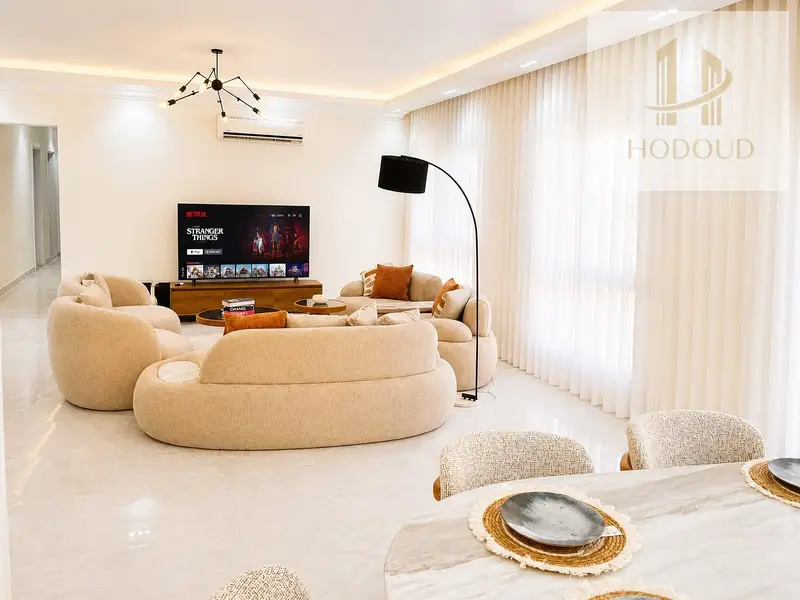 Luxurious furnished first-use apartment for rent in Eastown - 5th Settlement