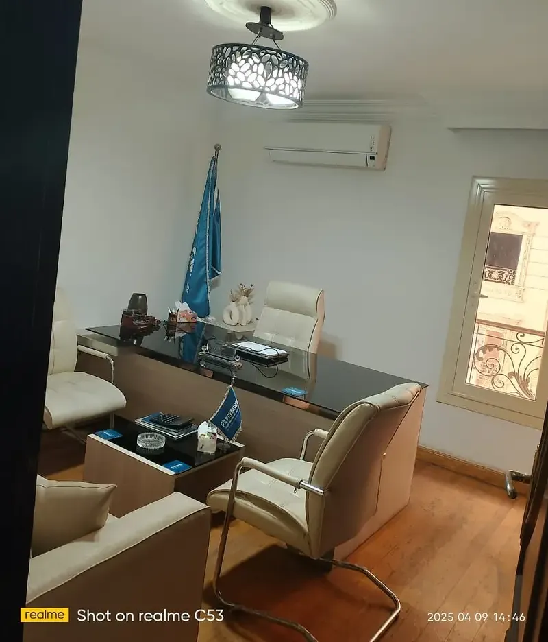 مقر إداري للايجار بزهراء المعادي بموقع متميز