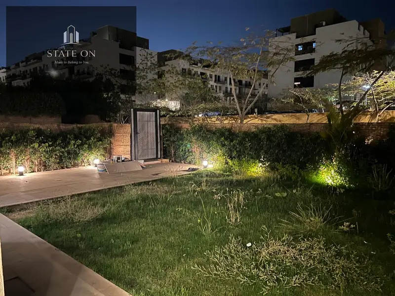 Apartment with garden for rent in Eastown Sodic compound next to the American University