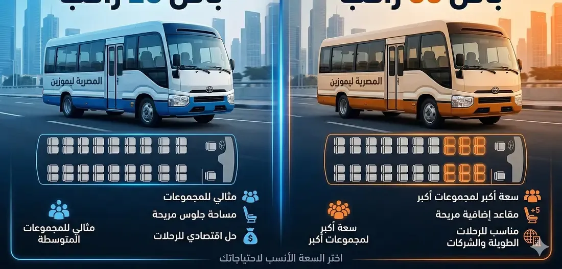 Bus rental for 28 and 33 passengers