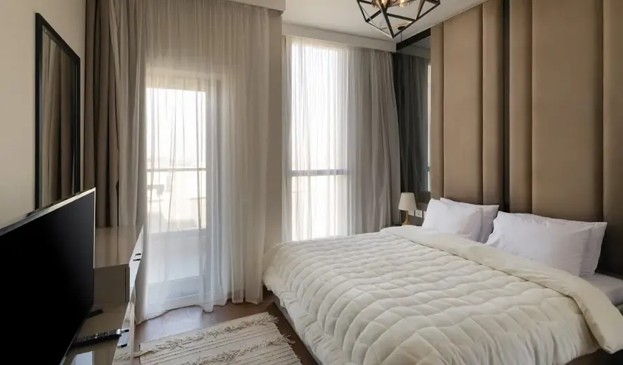 Luxurious furnished apartment for rent in Aeon Towers, next to Mall of Arabia