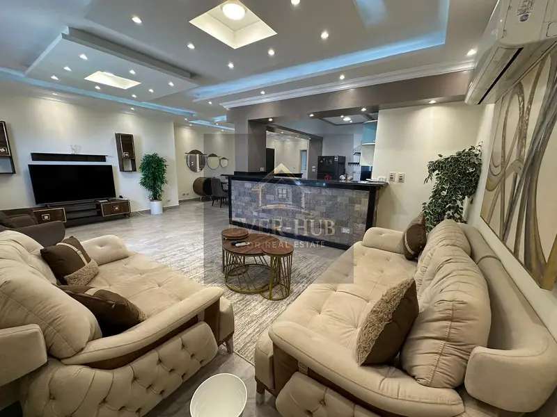 Furnished apartment for rent in Beverly Hills Compound, Sheikh Zayed