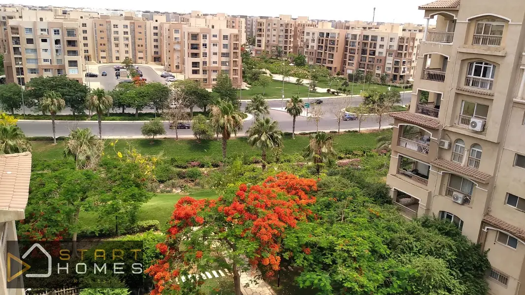 Furnished apartment for rent in Madinaty B2 with garden view
