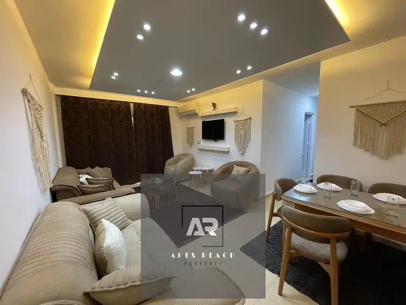 Furnished 3-bedroom apartment for rent in Madinaty B6