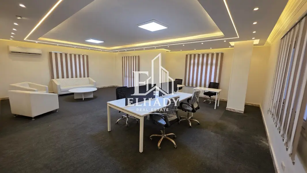 Furnished 220 sqm office for rent in El Lasilky district, 3rd floor