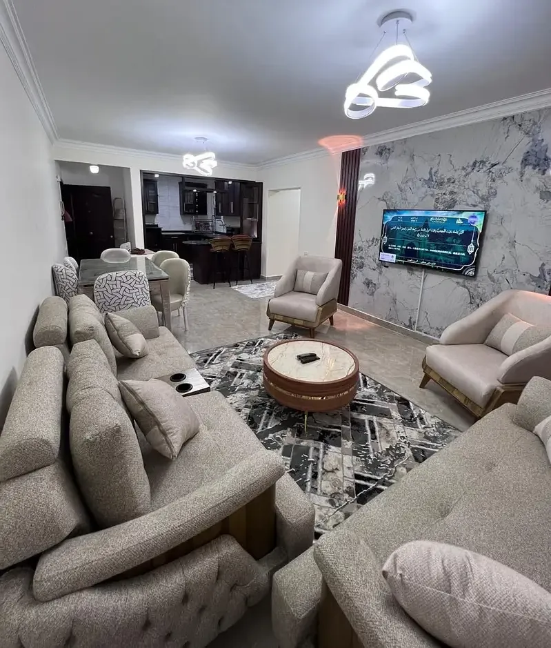 شقة مفروش فندقي للايجار بعمارات رامو خلف سيتي ستارز