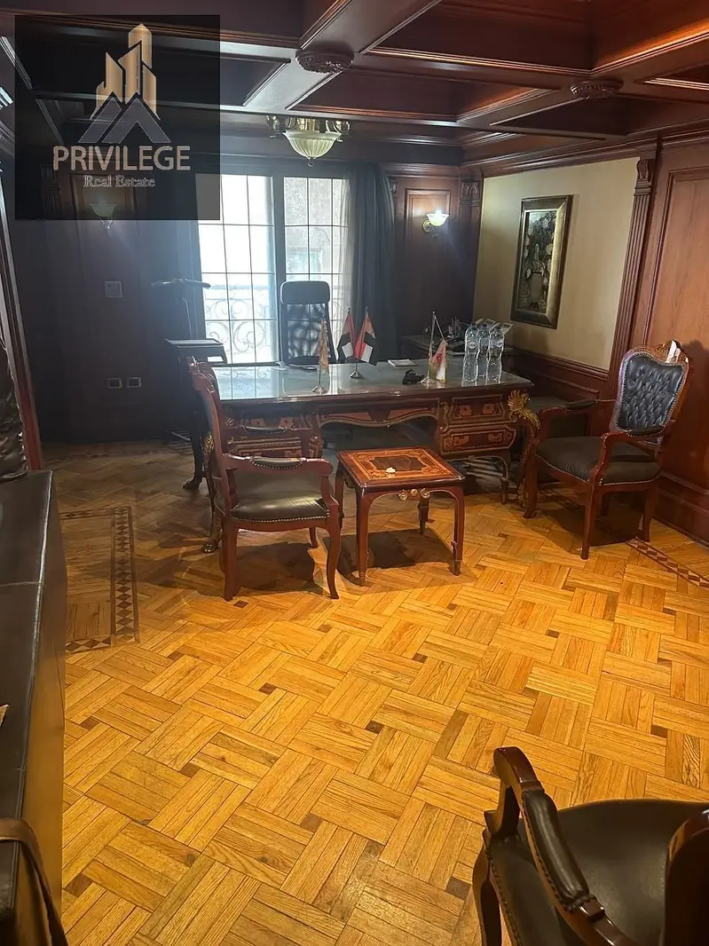 Furnished office for rent in Maadi with Nile view, 170 sqm