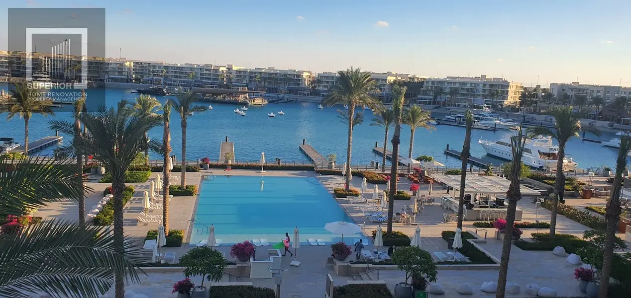 Distinctive hotel apartment with wonderful views of the marina and pool