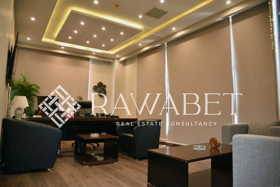 Luxurious 220sqm furnished office for rent in Al Gezira Plaza, Sheikh Zayed