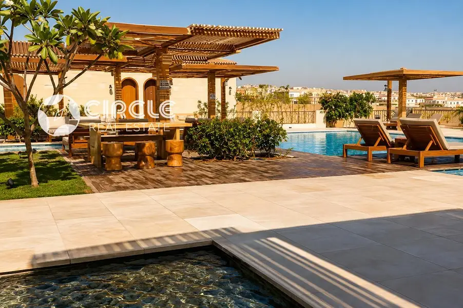Luxurious standalone villa in Uptown Cairo with golf course view