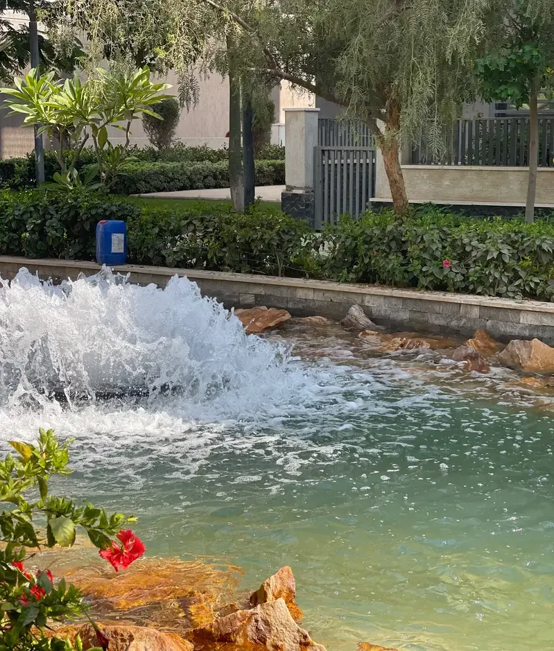 Legal rent apartment in Privado Madinaty, ground floor with garden, lake view