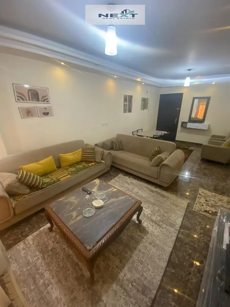 Furnished apartment for rent in Madinaty B7 with garden view