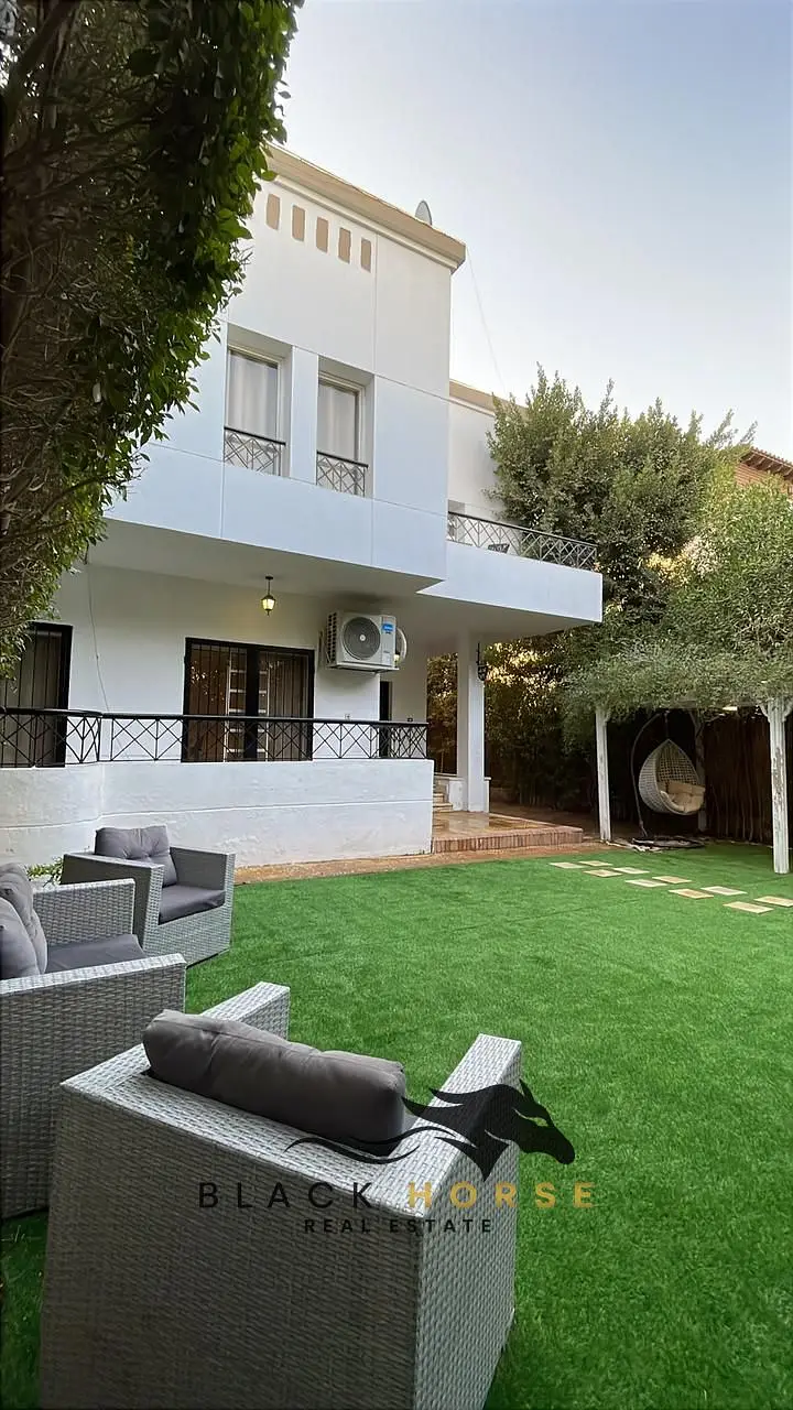 Furnished villa for rent in Rehab City compound