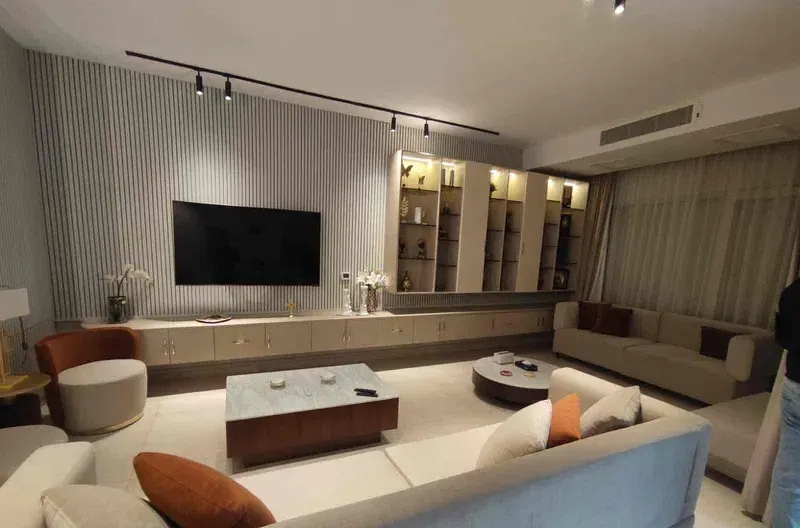 Furnished villa for daily rent in Sheikh Zayed next to Arkan Mall