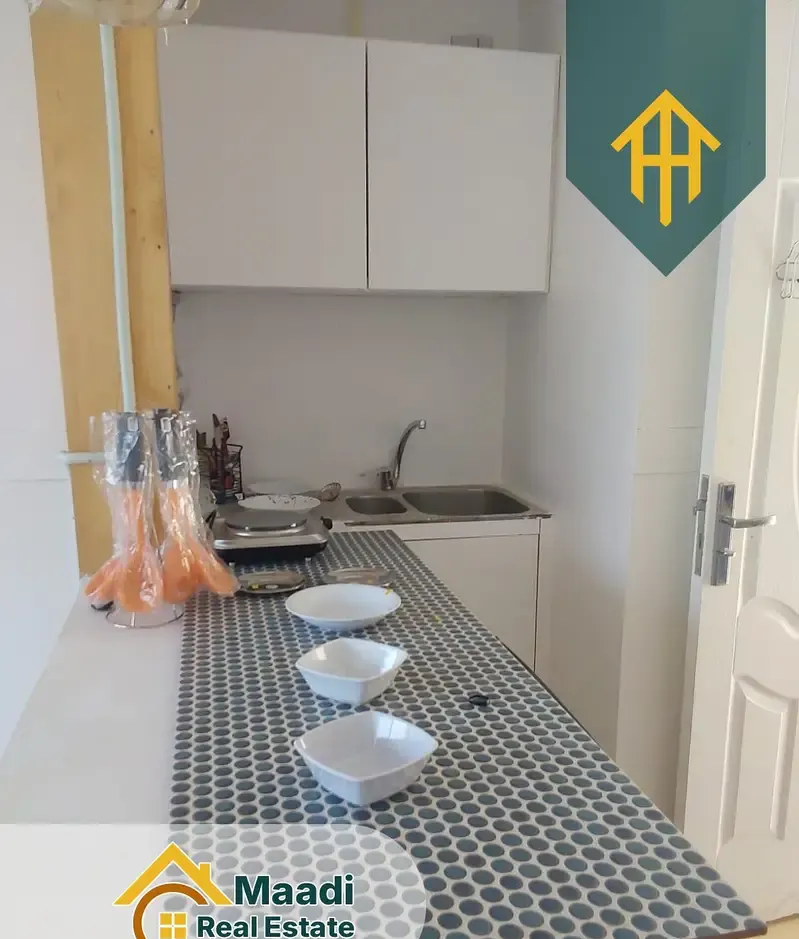 Furnished studio for rent, rooftop in Sarayat El Maadi