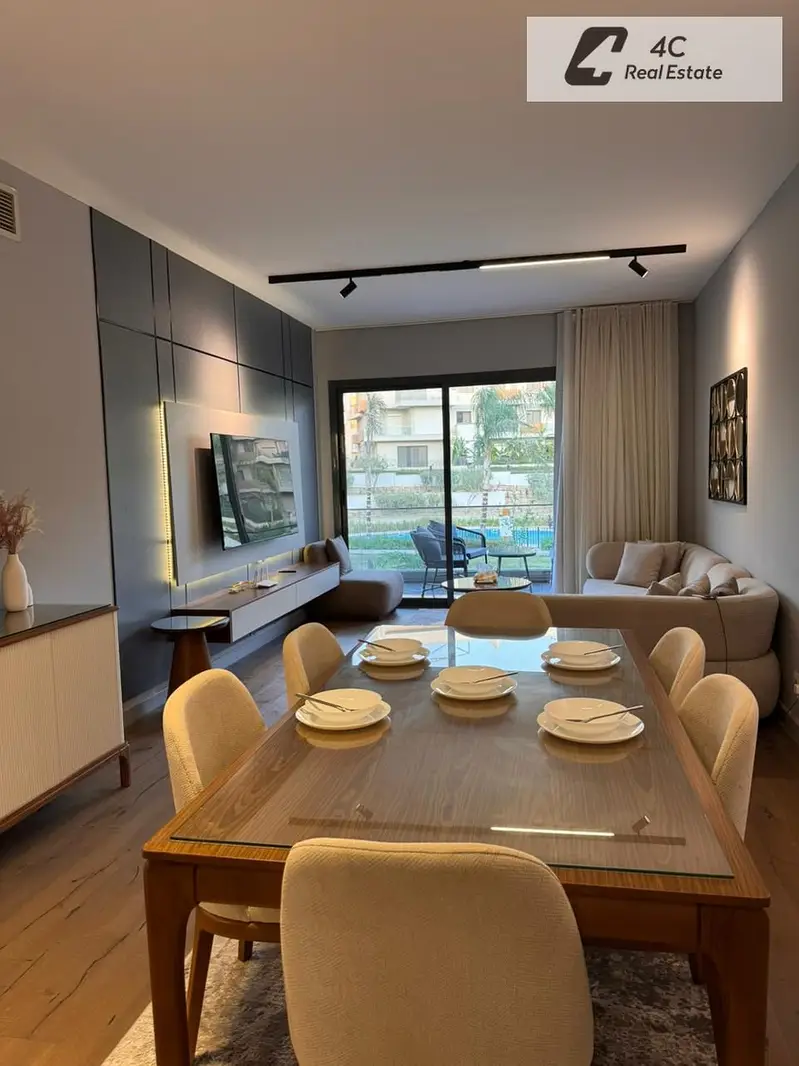 Fully furnished apartment with direct pool view in Villette Sodic