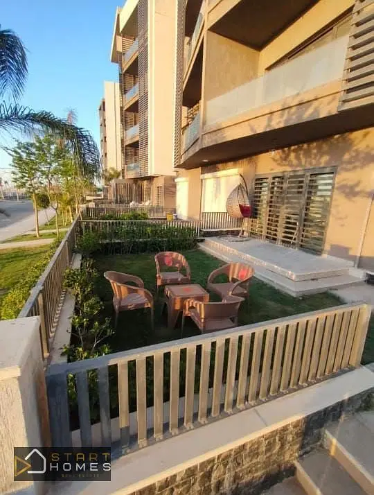 Furnished ground floor apartment with garden for rent in Madinaty - PRIVADO
