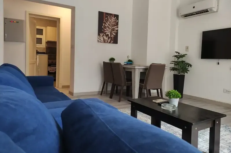 استديو مفروش للايجار بالرحاب - تشطيب سوبر لوكس