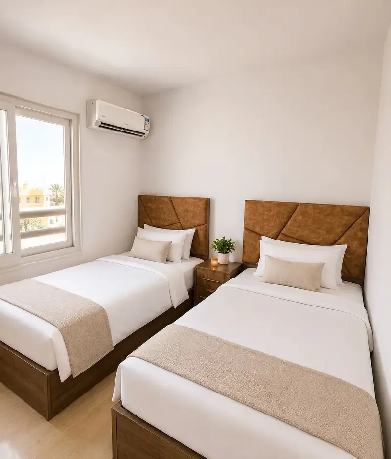 Two-bedroom apartment for long-term rent in Wadi Degla near El Gouna