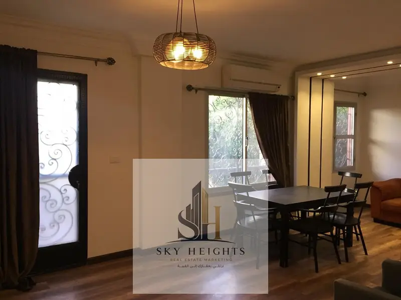 Apartment for rent in Rehab 1, ground floor with garden