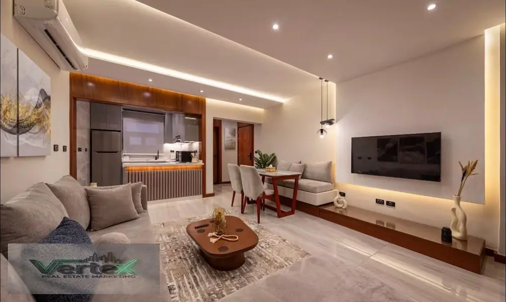 شقة مفروشة فرش فندقي بمدينتي B15 دور تالت
