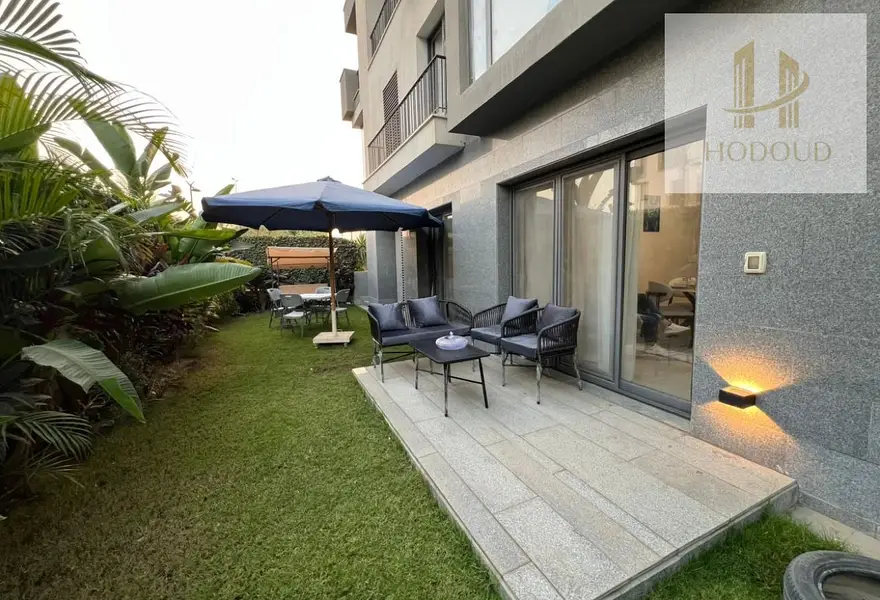 Luxury First-Use Apartment with Garden for Rent in Eastown New Cairo