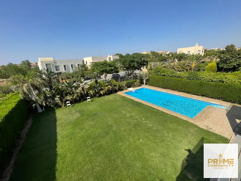 Fully furnished villa for rent in Allegria, Sheikh Zayed, first row on the golf