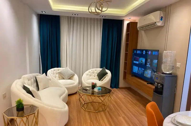 Furnished apartment for rent in Madinaty B12 with direct view