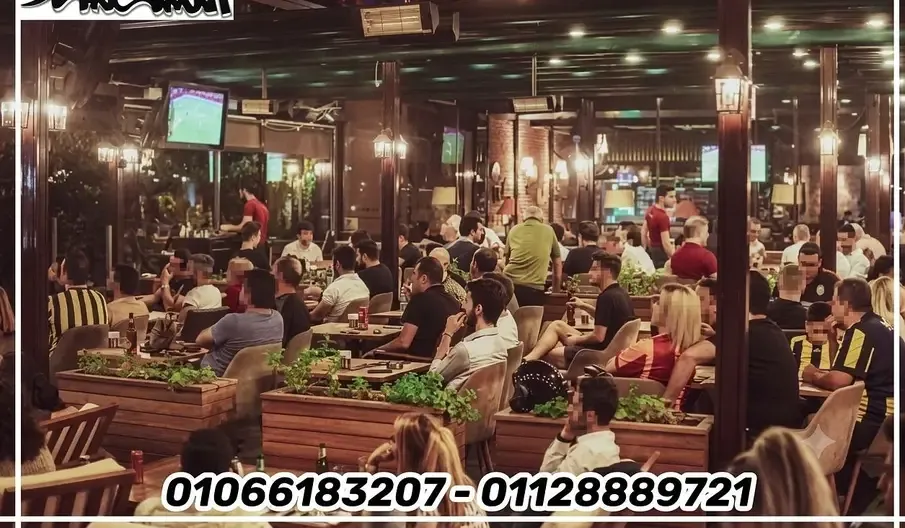 Cafe and restaurant for rent in Manyal, furnished and equipped, 200 sqm