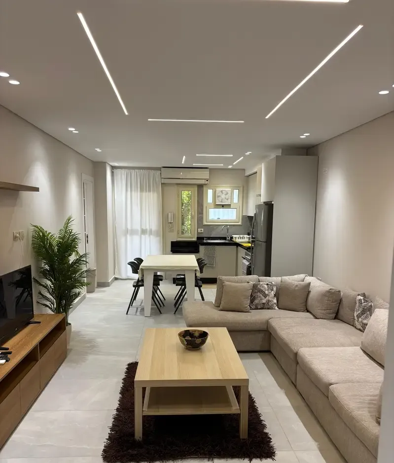 Furnished studio with a private garden in Rehab