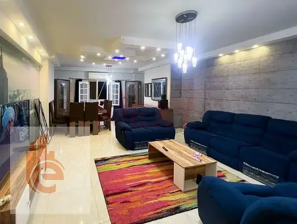 Furnished, air-conditioned apartment for rent in Smouha, steps from Fawzy Moaz