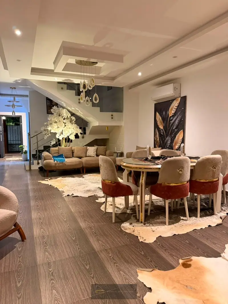 Furnished villa for rent in The Continental Residence Compound, Sheikh Zayed