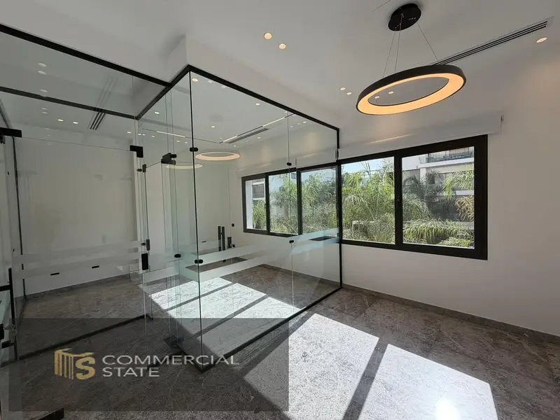 166 sqm finished office for rent in Lake Town - New Cairo