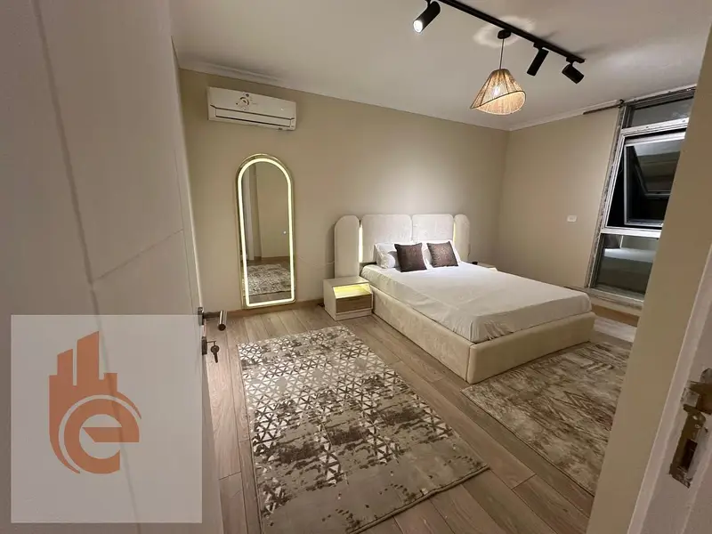 Furnished apartment in Smouha, Grand View, on the club, 230 sqm, air-conditioned