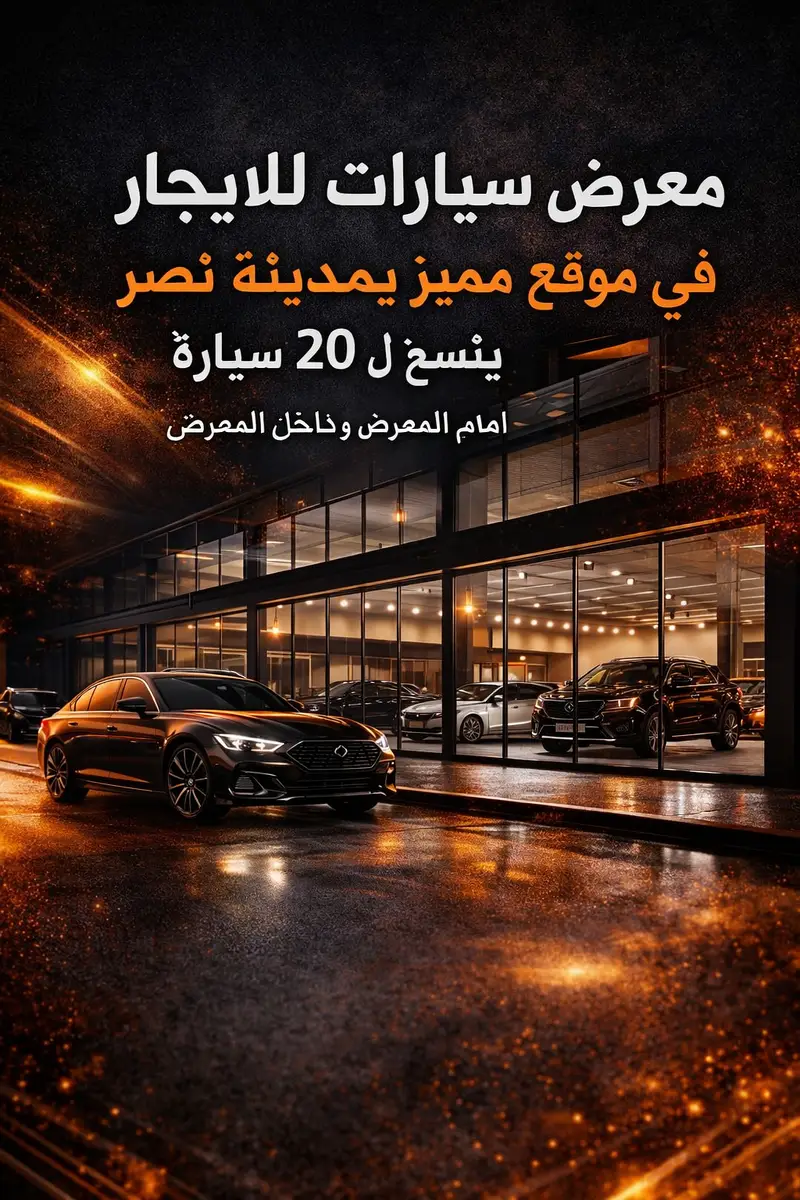 معرض سيارات للإيجار في مول متخصص بمدينة نصر