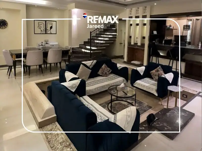 Furnished townhouse for rent in Karma Residence Compound, Sheikh Zayed